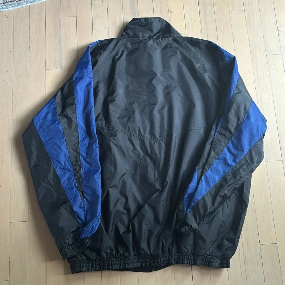 Black NY Mets Vintage Majestic Windbreaker Jacket - Picture 4 of 5